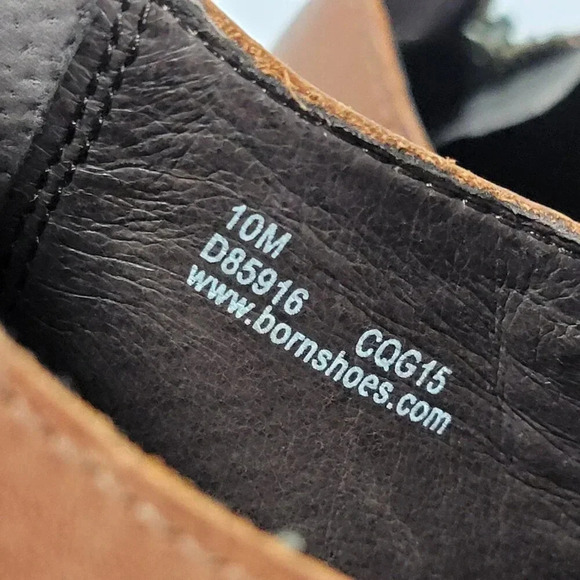 Born Womens 10 Brown Elliot Heeled Zipper Clogs‎ Mules Normcore Academia Casual - Picture 5 of 13